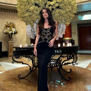 Badgley Mischka collection Strapless Long Dress